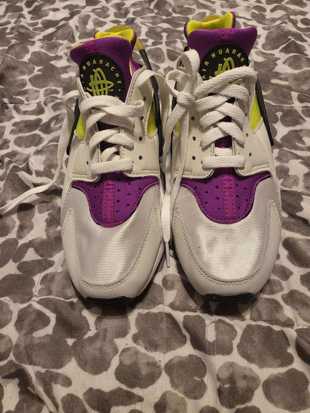 Nike White Purple Yellow Women's Athletic Sneakers